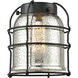 Franklin Restoration Bell Cage 1 Light 6 inch Matte Black Mini Pendant Ceiling Light in Incandescent, Silver Plated Mercury, Franklin Restoration
